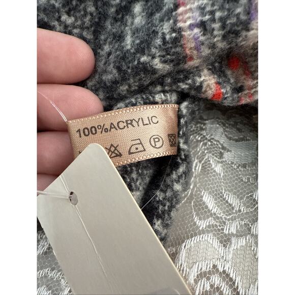 NWT Plaid Blanket Warm Soft Chunky Oversized Tartan Shawl Wrap Women Gift - Picture 4 of 5